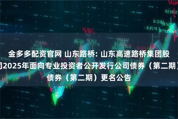 金多多配资官网 山东路桥: 山东高速路桥集团股份有限公司2025年面向专业投资者公开发行公司债券（第二期）更名公告
